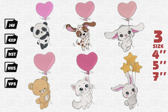 Cute Animal Balloon Embroidery Set 6 Review