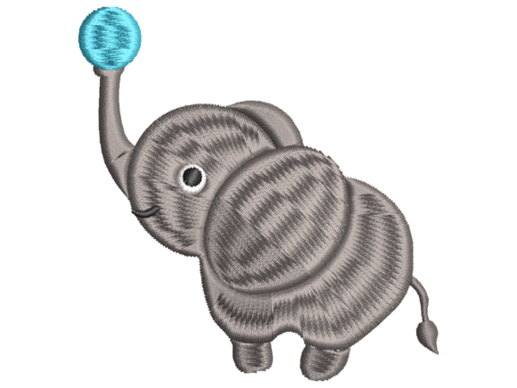 Cute Baby Elephant Ball Embroidery Review
