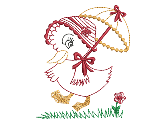 Cute Chick Umbrella Embroidery Design Review