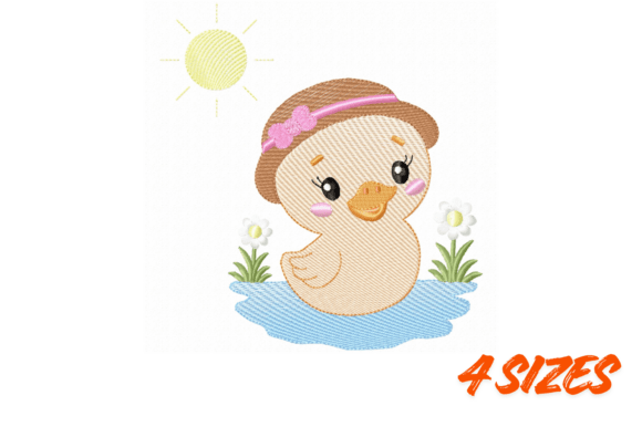 Cute Summer Duck Embroidery Design File Review