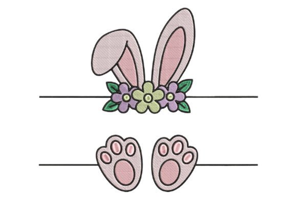 Easter Bunny Split Frame Embroidery Desi Review