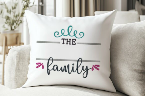 Family Name Split Embroidery Design Review