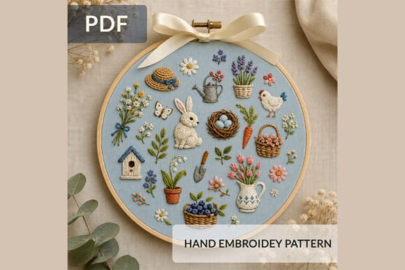 Spring Garden Embroidery Pattern PDF Review